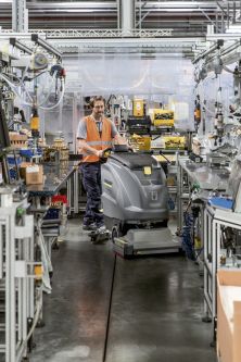 Podlahov� myc� stroj s ods�v�n�m B 60 W Bp+R65+Rinse+Autofill