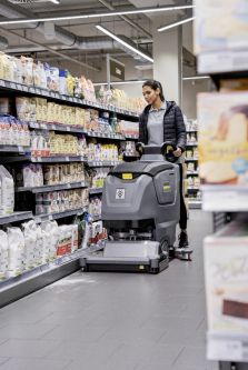 Podlahov� myc� stroj s ods�v�n�m B 50 W Bp+R55+DOSE+Rinse+Auto-fill+li�ta 850 mm