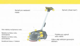 Podlahov� myc� stroj s ods�v�n�m BD 30/4 C Bp Pack